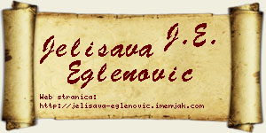 Jelisava Eglenović vizit kartica